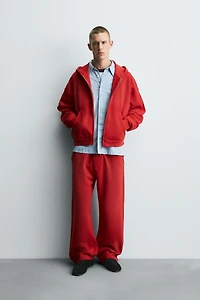 SPRAY WASH ZIP SWEATSHIRT