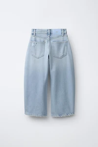 RIPPED AND RHINESTONE BALLOON JEANS