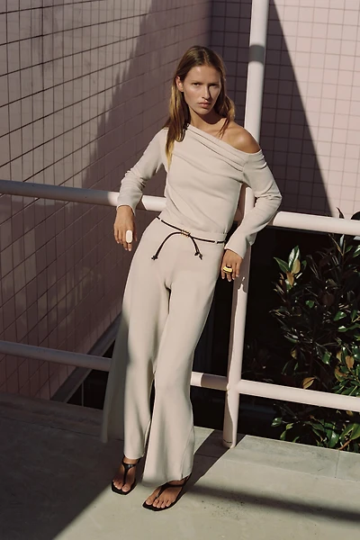 ASYMMETRIC PIQUÉ TOP