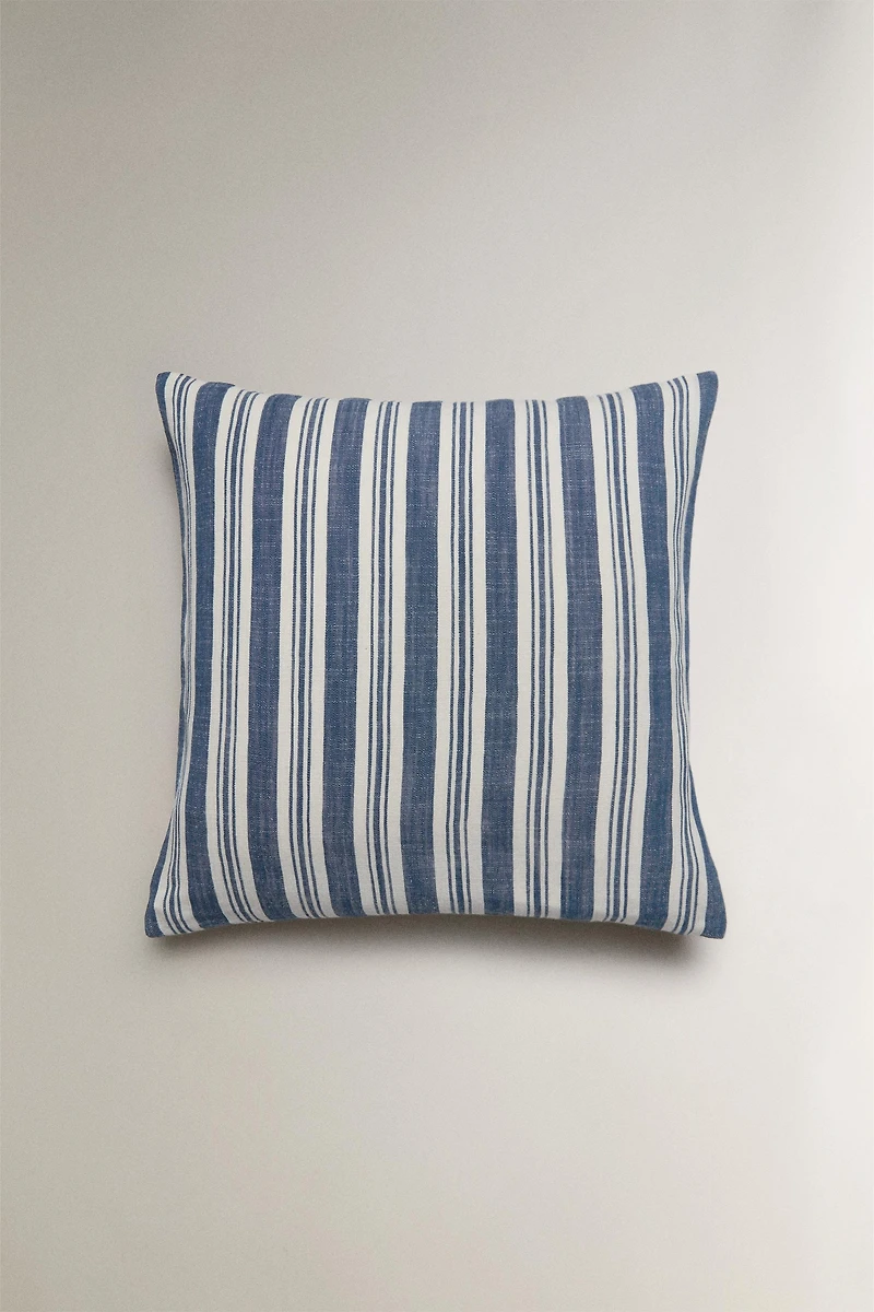 STRIPED THROW PILLOW COVER