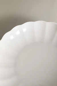 ASSIETTE CREUSE PORCELAINE ONDES
