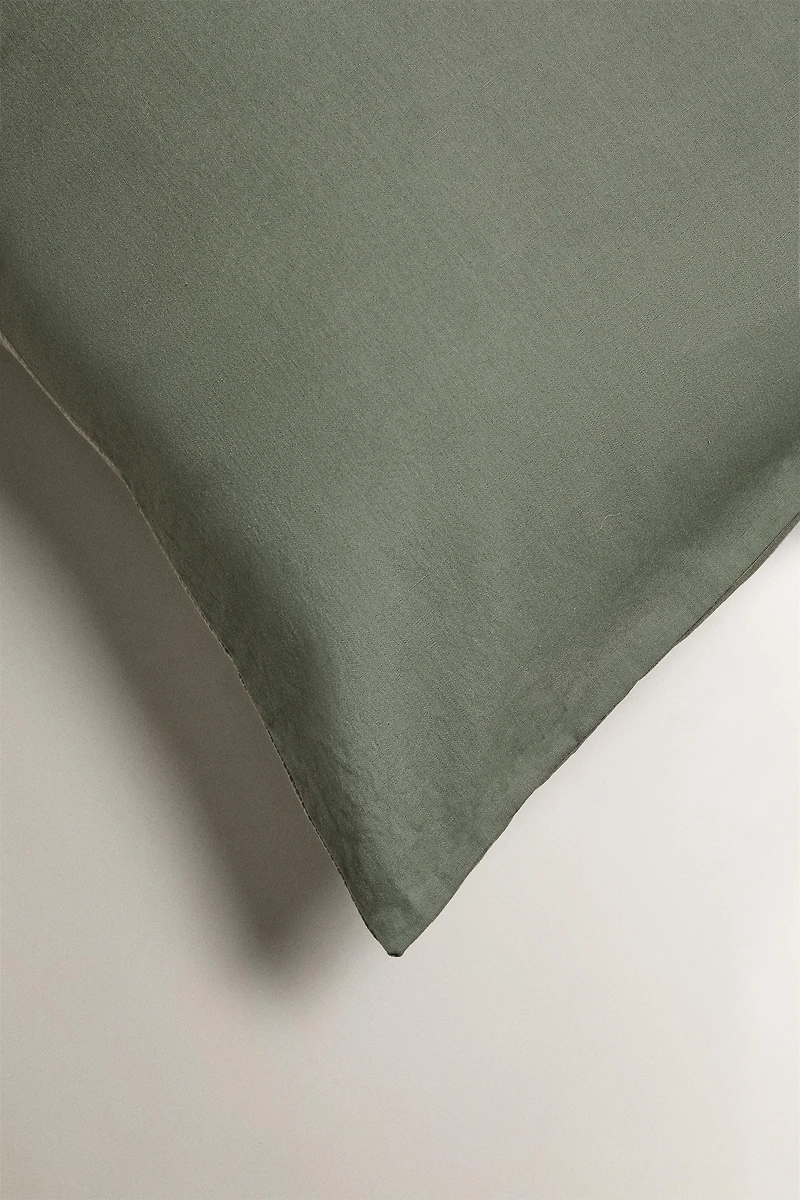 STRIPED COTTON PILLOWCASE