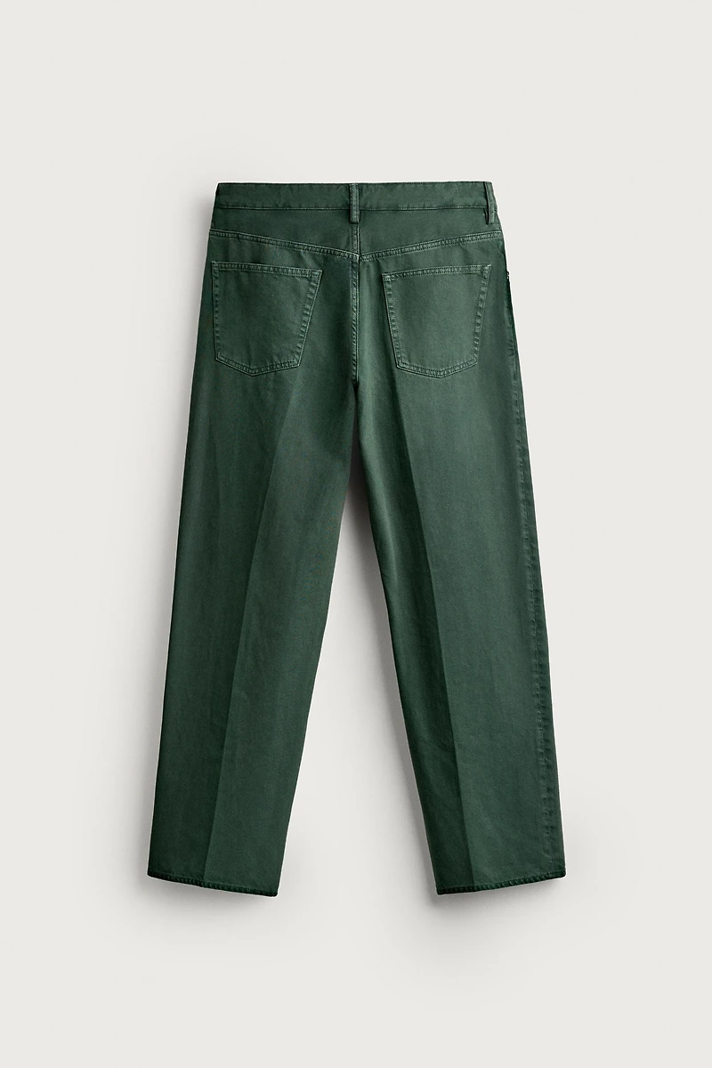 PRESSED CREASE RELAXED FIT JEANS