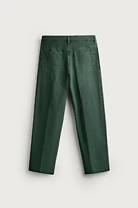 PRESSED CREASE RELAXED FIT JEANS