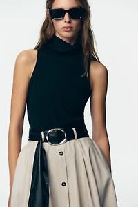 COMBINATION BELTED DRESS