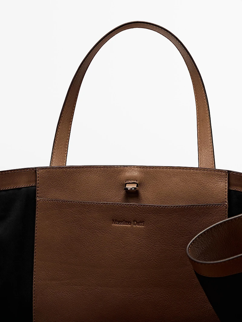 Grand tote bag MD ICON en cuir nappa