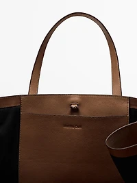 Grand tote bag MD ICON en cuir nappa