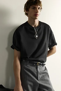 RELAXED FIT INTERLOCK SWEATSHIRT