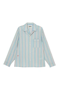 RELAXED FIT STRIPED JACQUARD SHIRT