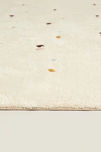 CHILDREN’S MULTICOLORED EMBROIDERED DIAMOND RUG
