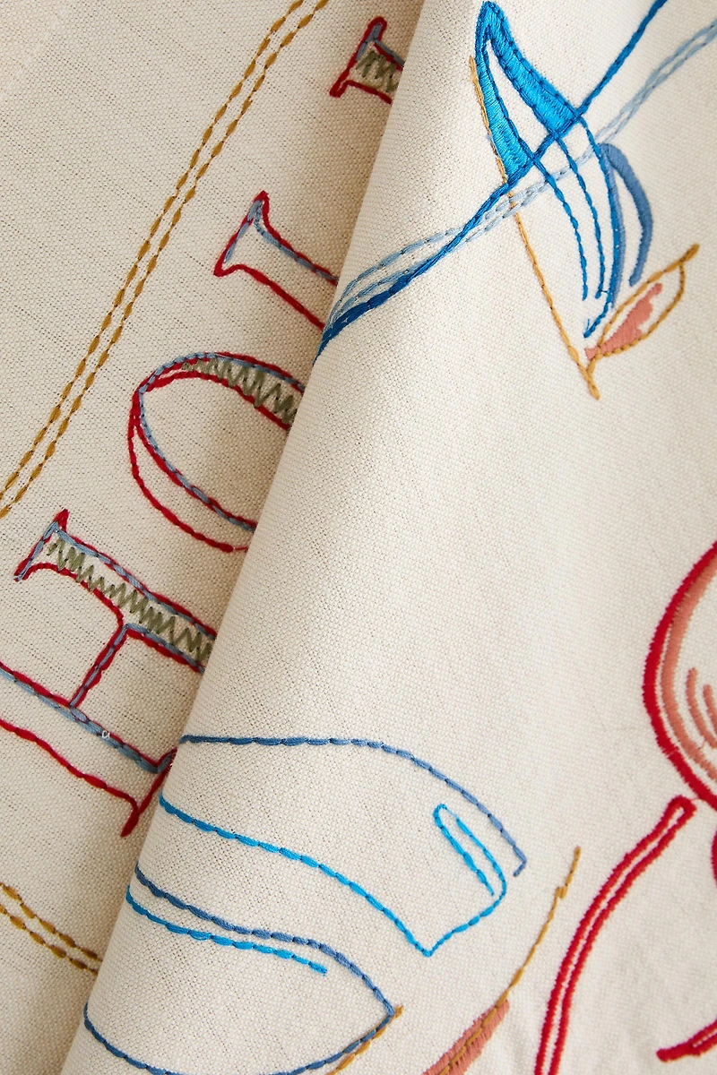 TORCHON DE CUISINE BRODERIE VACANCES