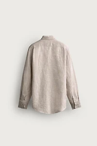 CHEMISE REGULAR FIT 100 % LIN