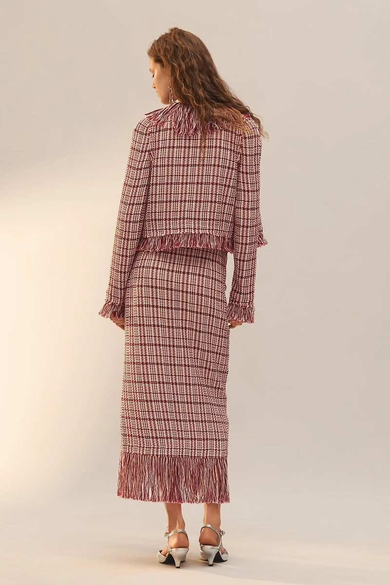 LIMITED EDITION FRINGED STRUCTURED SKIRT