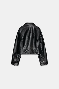 FAUX LEATHER JACKET