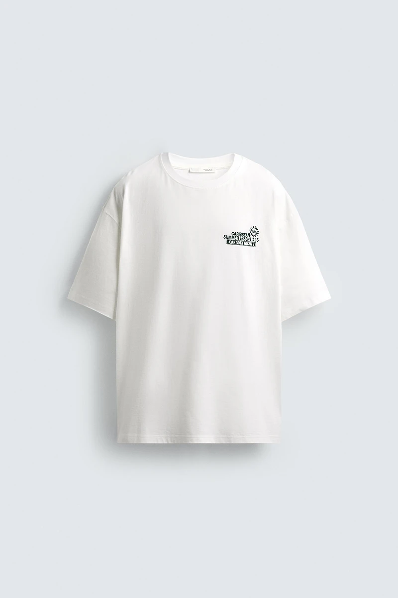 PRINTED TEXT T-SHIRT