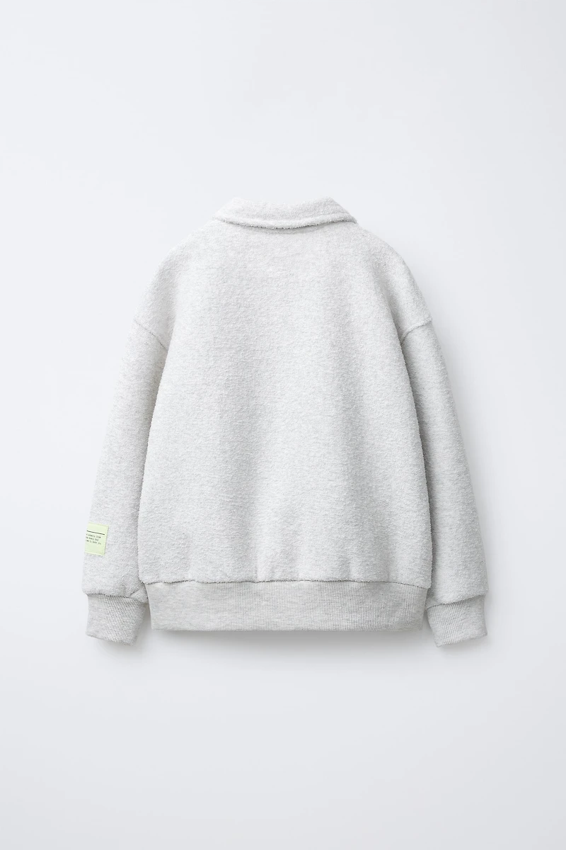 TEXTURED POLO AND WIDE LEG PANTS SET