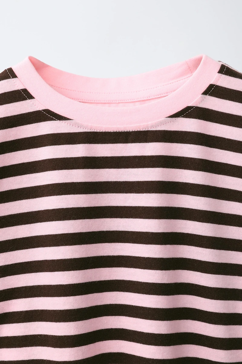 STRIPE PRINT T-SHIRT