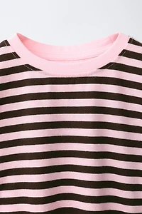 STRIPE PRINT T-SHIRT