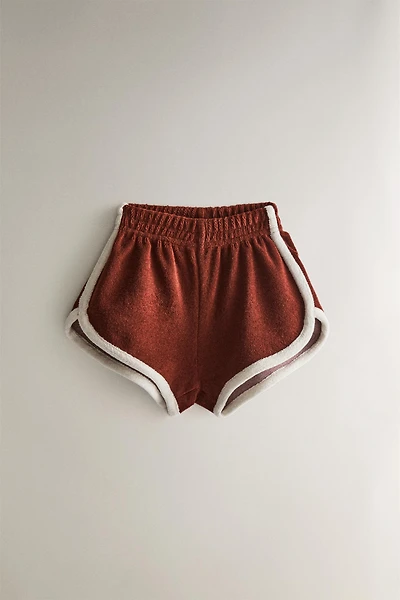 SHORT DE PLAGE ENFANT EN TISSU ÉPONGE
