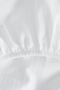 STRIPED COTTON MATTRESS PROTECTOR