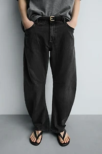 RELAXED BARREL FIT JEANS