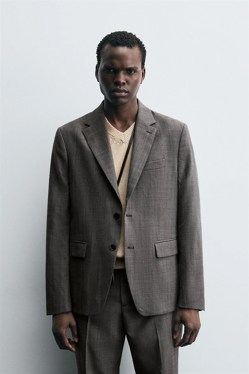 BLAZER COSTUME À CARREAUX