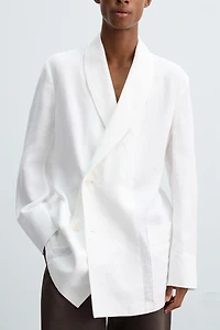 RELAXED FIT LINEN BLAZER
