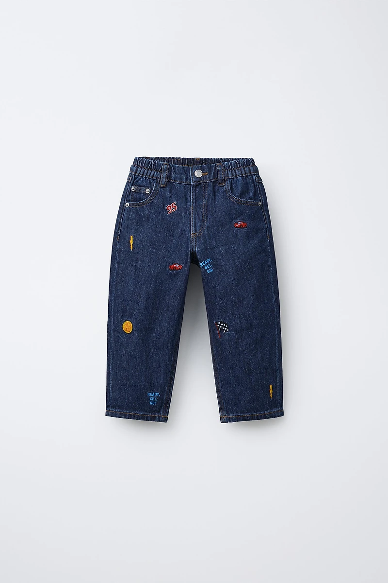 JEANS BAGGY BRODÉS CARS FLASH MCQUEEN © DISNEY