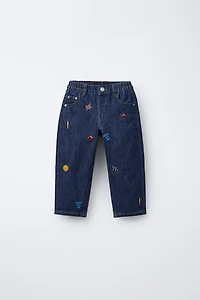 JEANS BAGGY BRODÉS CARS FLASH MCQUEEN © DISNEY