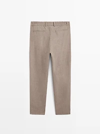 Wool blend stretch trousers - LIMITED