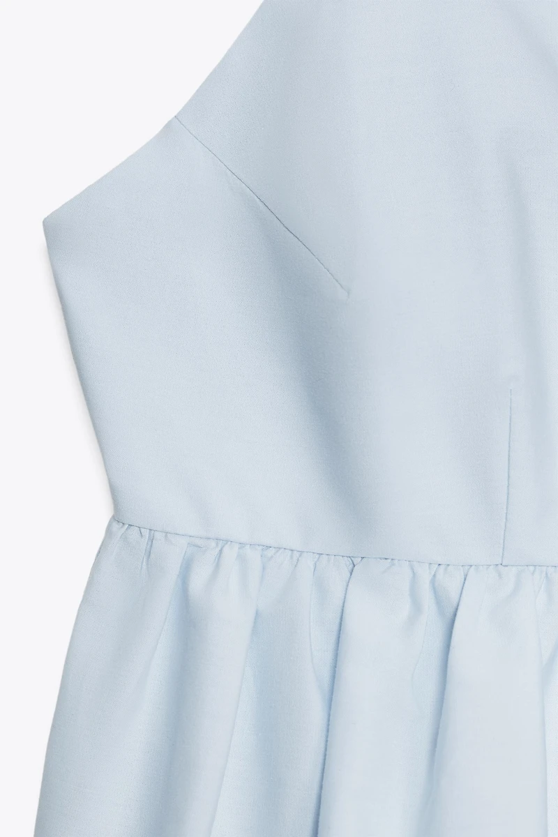 POPLIN PEPLUM TOP