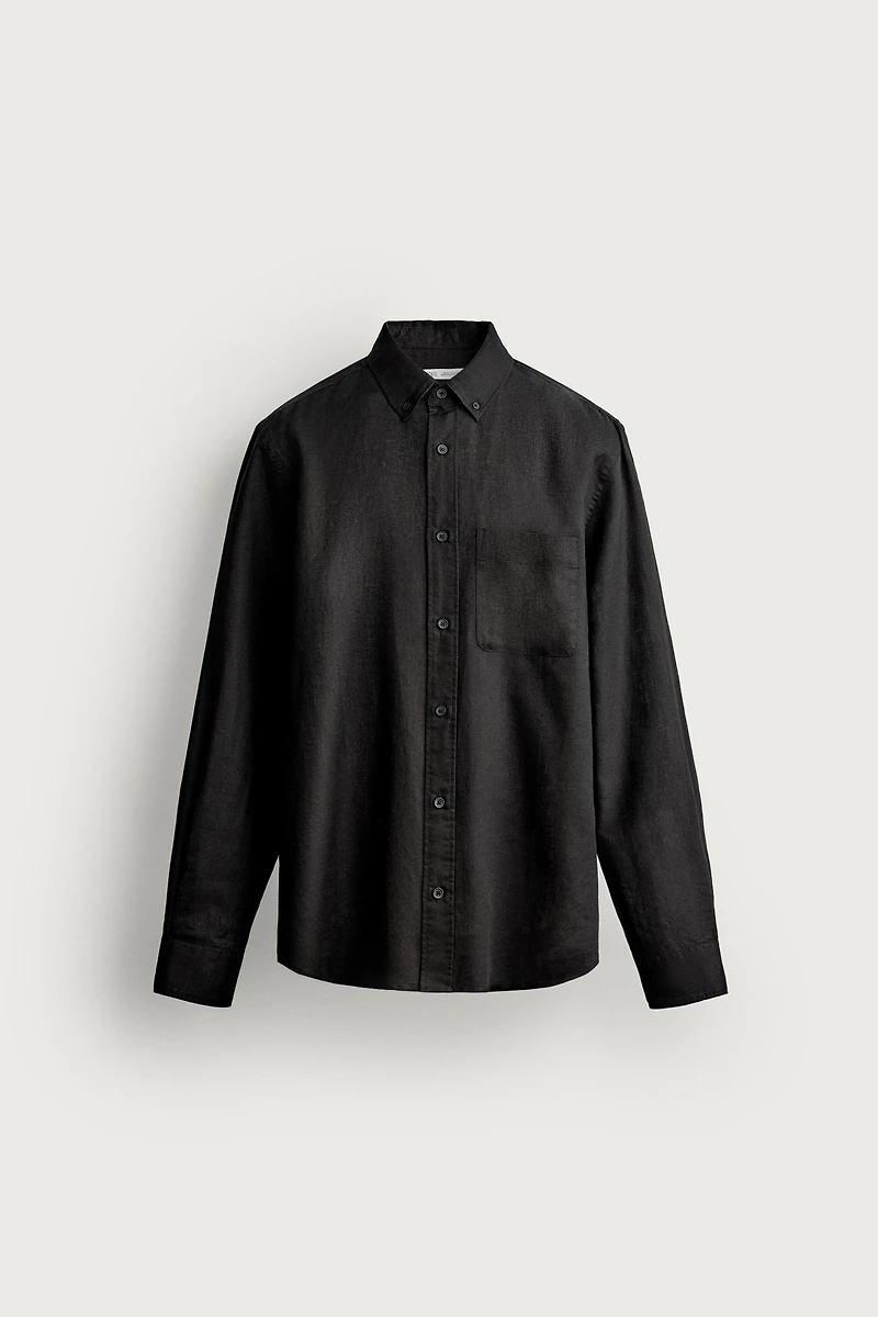LINEN - COTTON REGULAR FIT SHIRT