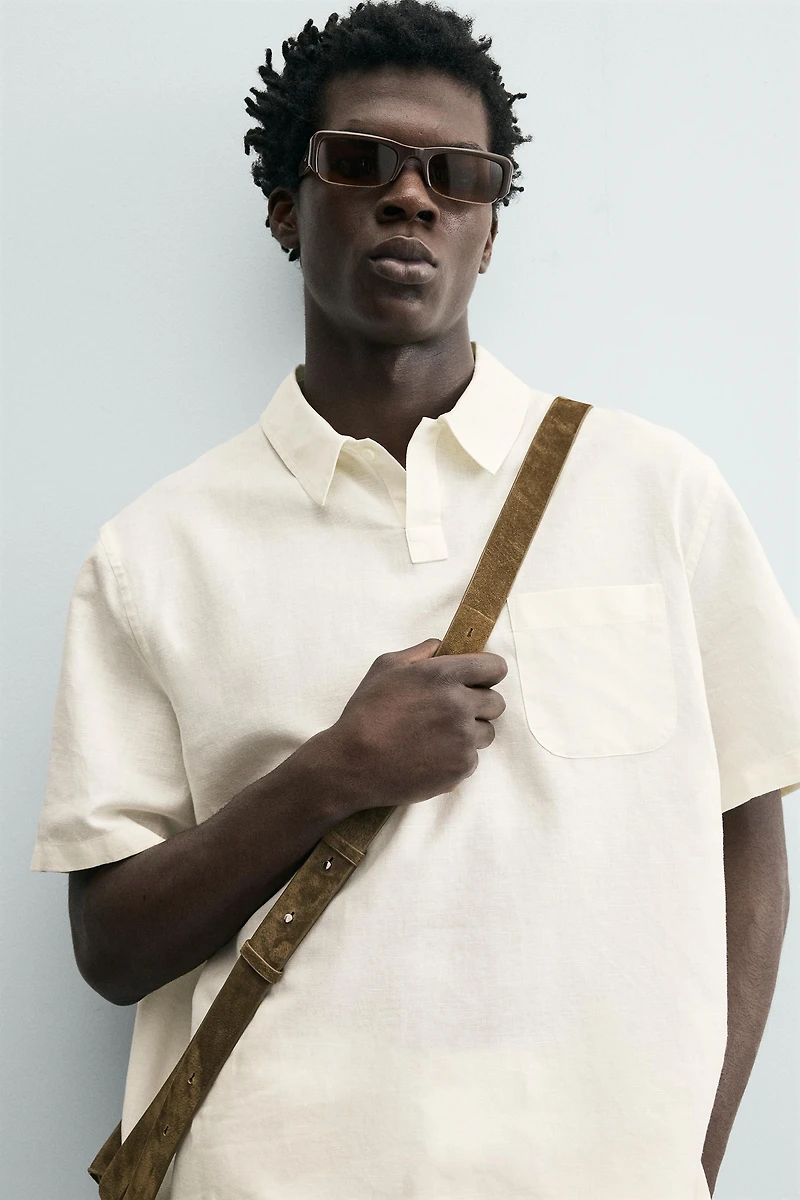 POLO REGULAR FIT CHANVRE ET COTON