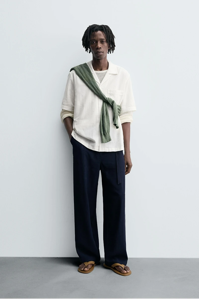 RELAXED FIT TEXTURED SHIRT