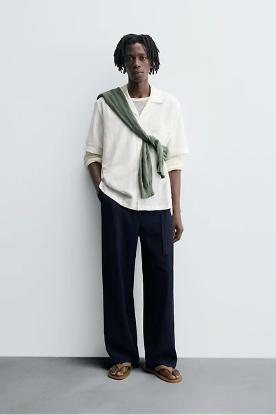 RELAXED FIT TEXTURED SHIRT