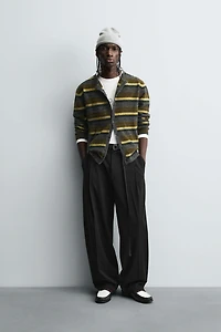 BALLOON PLEATED BELTED PANTS