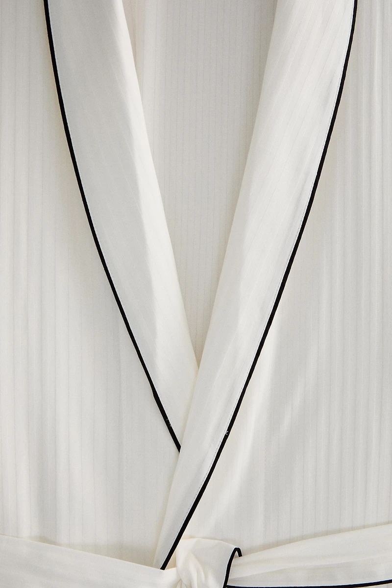 ROBE DE CHAMBRE JACQUARD RAYURES