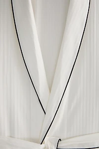 ROBE DE CHAMBRE JACQUARD RAYURES
