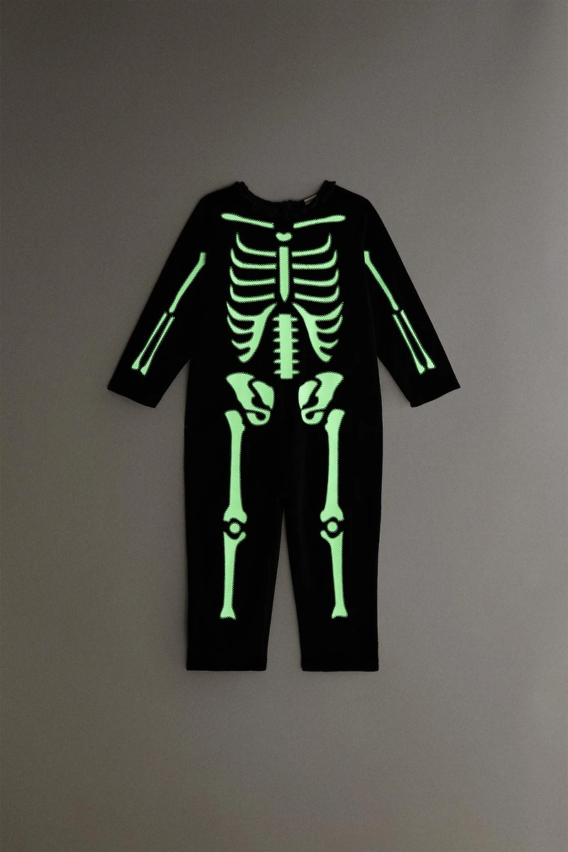 CHILDREN'S SKELETON HALLOWEEN COSTUME
