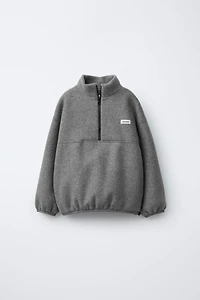 BENSIMON ® X ZARA LABEL FLEECE SWEATSHIRT
