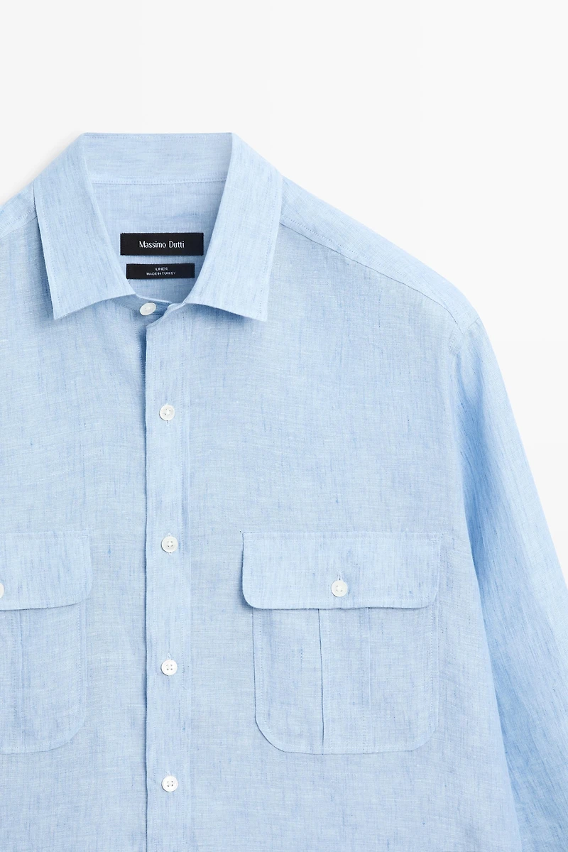 100% Linen Regular Fit Shirt