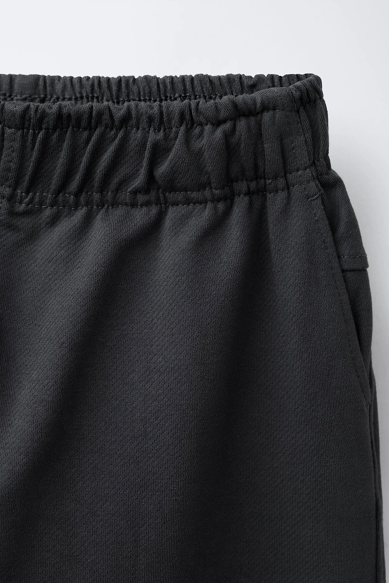 PLUSH CARGO JOGGER PANTS