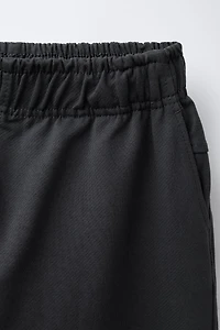 PLUSH CARGO JOGGER PANTS