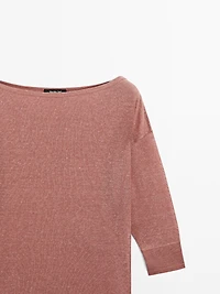 Lightweight wool and linen blend T-shirt