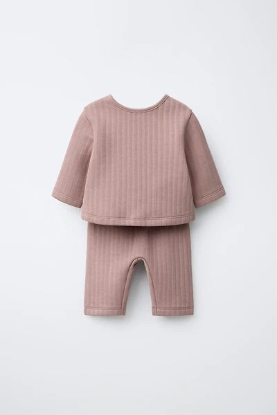 ENSEMBLE VESTE T-SHIRT 2 EN 1 ET PANTALON