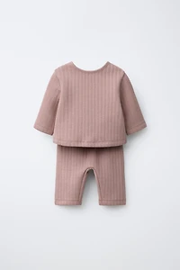ENSEMBLE VESTE T-SHIRT 2 EN 1 ET PANTALON