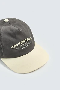 EMBROIDERED FLAT VISOR CAP