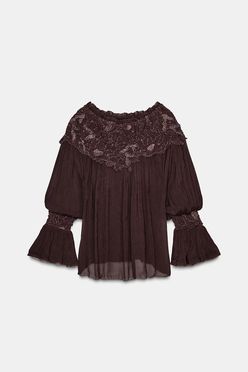 ZW COLLECTION LIMITED EDITION EMBROIDERED BLOUSE