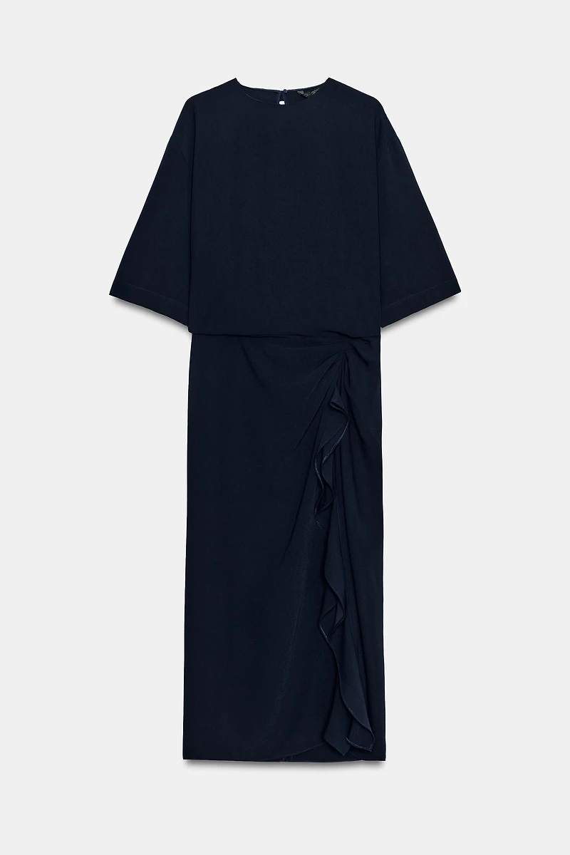 ROBE MI-LONGUE DRAPÉE ZW COLLECTION