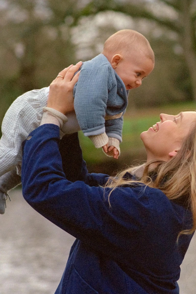 PLAID TEXTURED PANTS